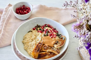 healthy-vegan-breakfast-caramelized-Banana-Oatmeal-saudável-aveia-banana-caramelizada-3