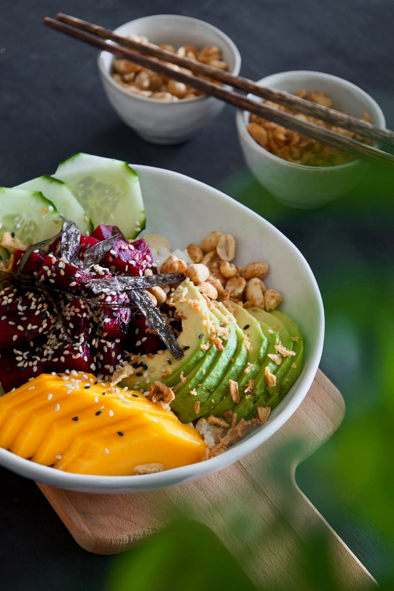 Vegan-Beets-Poke-Bowl-Taça-Sushi-Beterraba-Saudável - 3